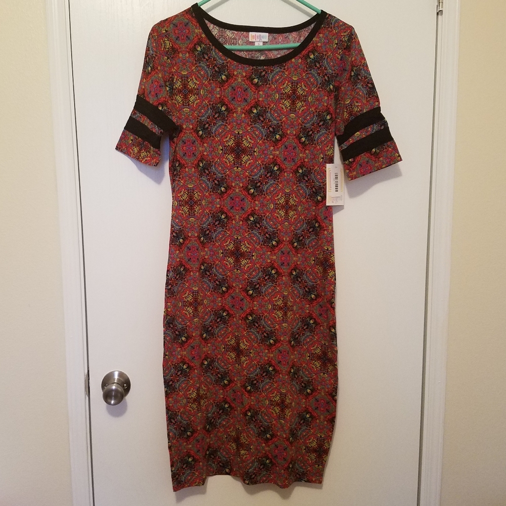 Nwt's Lularoe Fitted, Julia Bodycon Dress Small